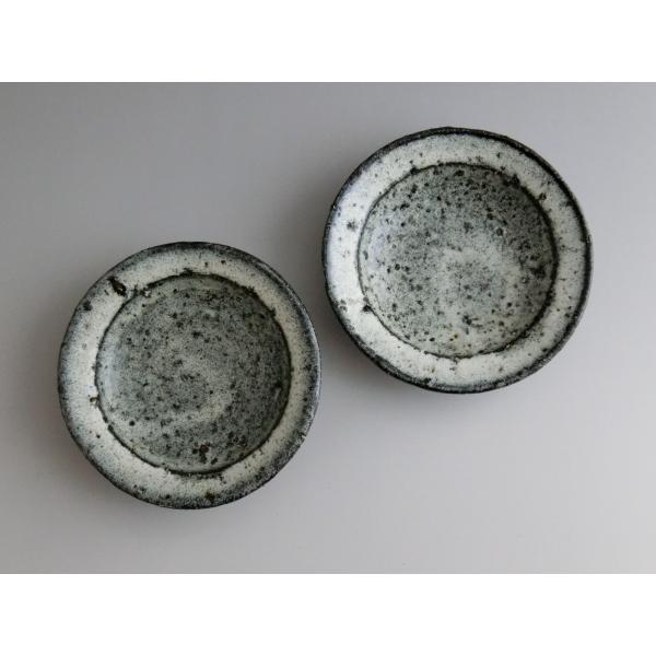 【唐津焼中川自然坊窯】 中川恭平作 斑唐津銘々皿 二客