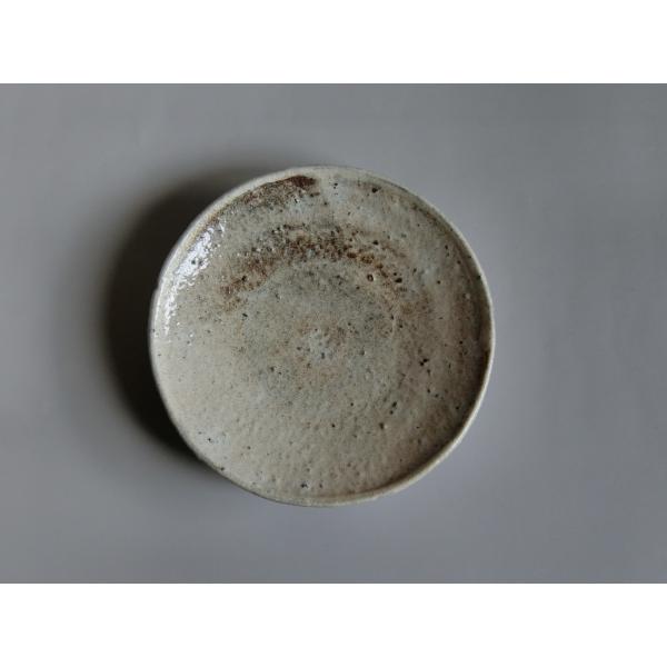【唐津焼中川自然坊窯】中川恭平作 粉引唐津七寸皿