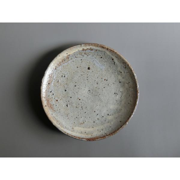 【唐津焼中川自然坊窯】中川恭平作 粉引唐津七寸皿