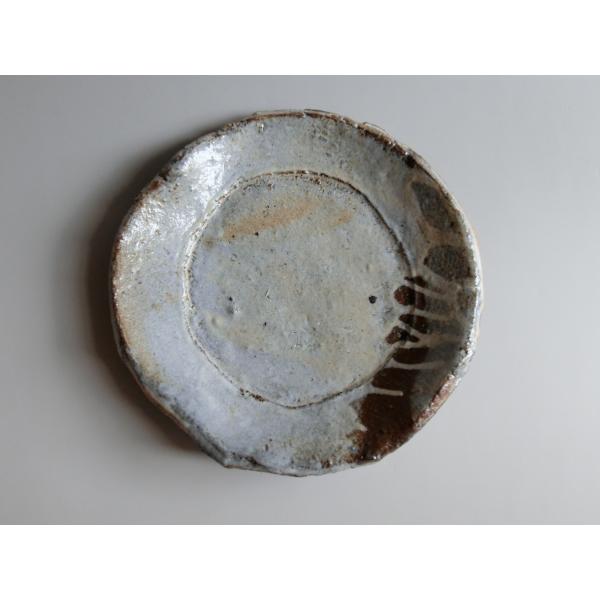 【唐津焼中川自然坊窯】中川恭平作 粉引唐津手捻皿