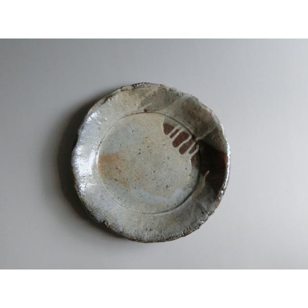 【唐津焼中川自然坊窯】中川恭平作 粉引唐津手捻皿