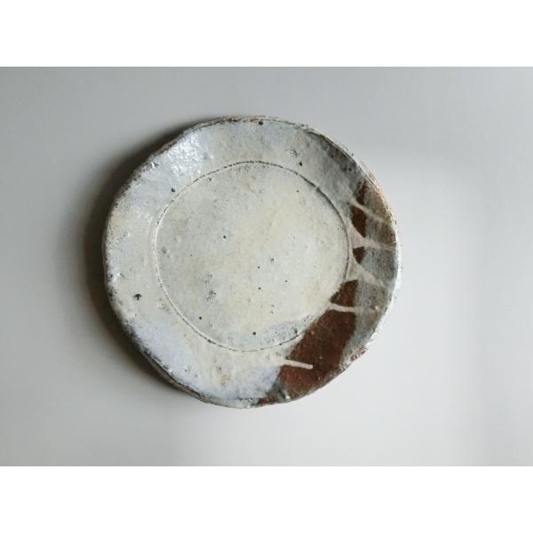 【唐津焼中川自然坊窯】中川恭平作 粉引唐津手捻皿