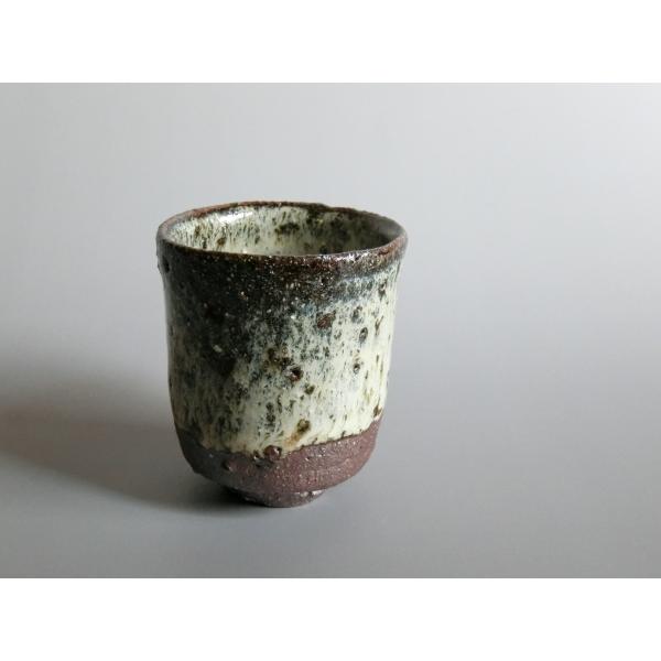 【唐津焼中川自然坊窯】中川恭平作 斑唐津ぐい呑