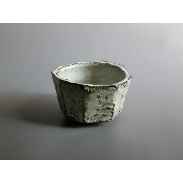 【唐津焼中川自然坊窯】中川恭平作 斑唐津面取深向付