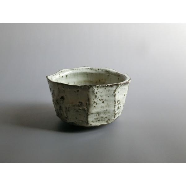 【唐津焼中川自然坊窯】中川恭平作 斑唐津面取深向付