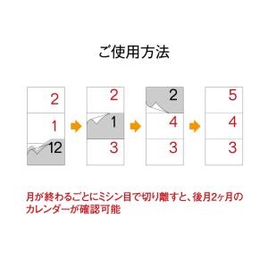カレンダー 2026年 壁掛け モノトーン文字...の詳細画像3