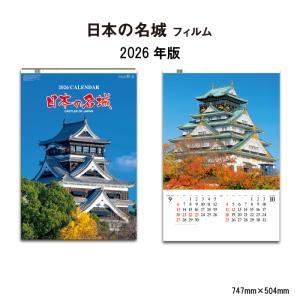 カレンダー 2026年 壁掛け 日本の名城 SG540　カレンダー 2025 壁掛け 2026年版 B/2切 城 名城 フィルム印刷 豪華版 ジャンボ 258146