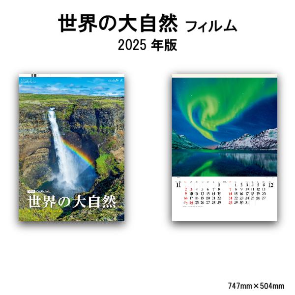 世界の大自然 SG542 カレンダー 2024 壁掛け 2024年版 壁掛けカレンダー B/2切 シ...