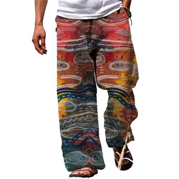 海パン サーフパンツ エスニック風 メンズ ロングパンツ ネイティブ柄 S-6XL 春 夏 ゆったり...