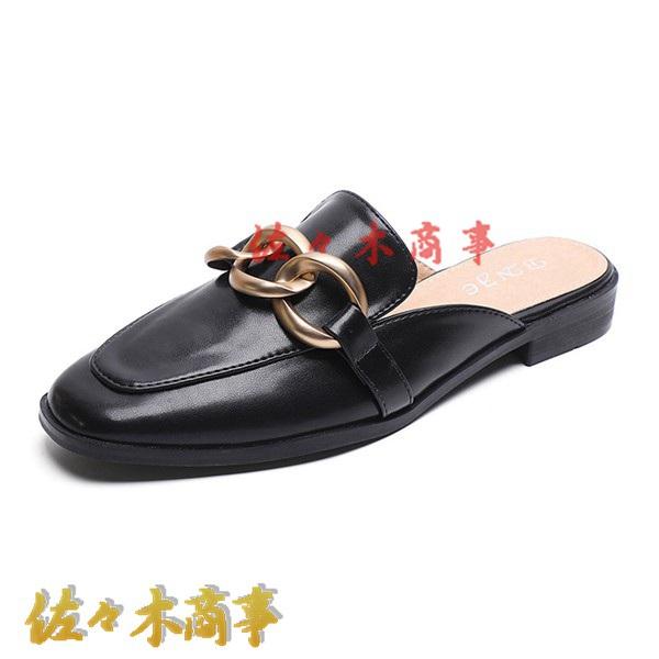 パンプス メタリック 金属 チェーン ミュール サンダル 大きいサイズ つま先あり 春夏用 レディー...