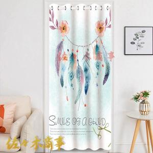 猫柄のれん ロング 暖簾80x150cm ネコ かわいい 間仕切り猫雑貨 : 夢