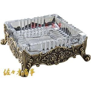 八角形 オクタゴン 多角形 卓上 花柄 花 紫 パープル 高級 クリスタル