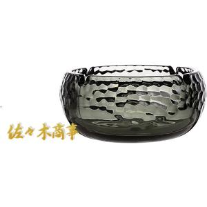 送料無料 四角 スクエア灰皿 高級クリスタルガラス灰皿 龍 品番