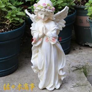 お座りスマイルエンジェルオブジェ 4種セット 天使 置物 オブジェ 薔薇