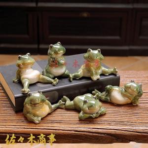 ミュージカル　フロッグスヴィンテージバンド　ブロンズ　カエル　置物　3個 ミュージカル フロッグスヴィンテージバンド ブロンズ カエル