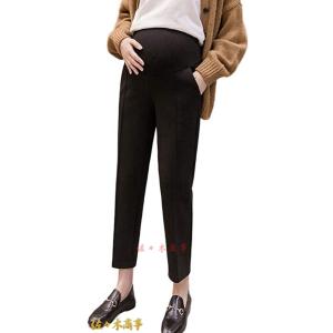 マタニティパンツ マタニティ ズボン 妊婦用 薄手 ストレートパンツ 9分丈 春 夏 秋 スラックス