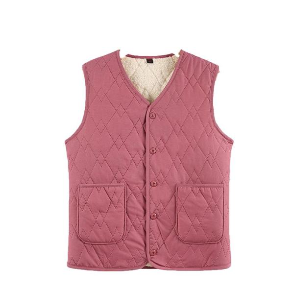 シニア女性向けベスト 裏起毛 防寒ベスト レディース 前開き 中年 高齢者 暖かい 厚手 ジレ チョ...
