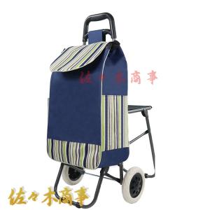 椅子付き ショッピングカート 6輪 段差も登れる 買い物キャリー 25*20