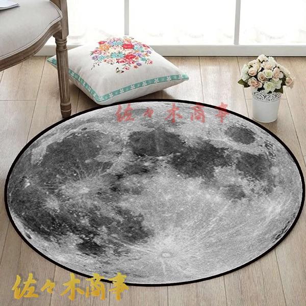 銀河 宇宙 勉強 ラウンドラグ カラー 60cm リビングルーム 星雲 星空 子供の寝室用 大型フロ...