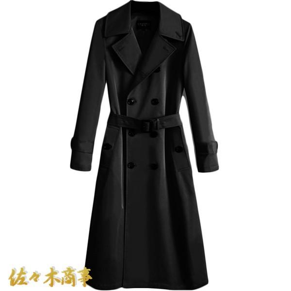 チェスターコート メンズ 春秋 トレンチコート ロング丈 スプリングコート 防風防寒 カジュアル ビ...