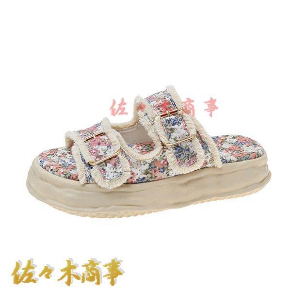 サンダル スリッパ サボ レディース ミュール 厚底 3cmヒール プラットフォーム フラット ぺた...