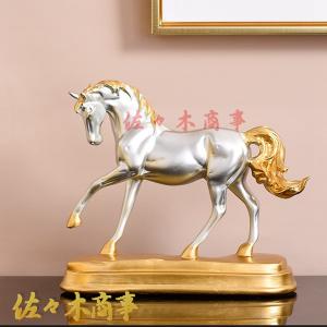 【大理石】跳ね馬 オブジェ ホワイト系 フランスアンティークウッド キャバリーノ 大理石】跳ね馬 オブジェ ホワイト系 フランスアンティーク