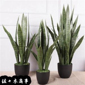 人工観葉植物 鉢植え サンスベリア大型 フェイ...の詳細画像1