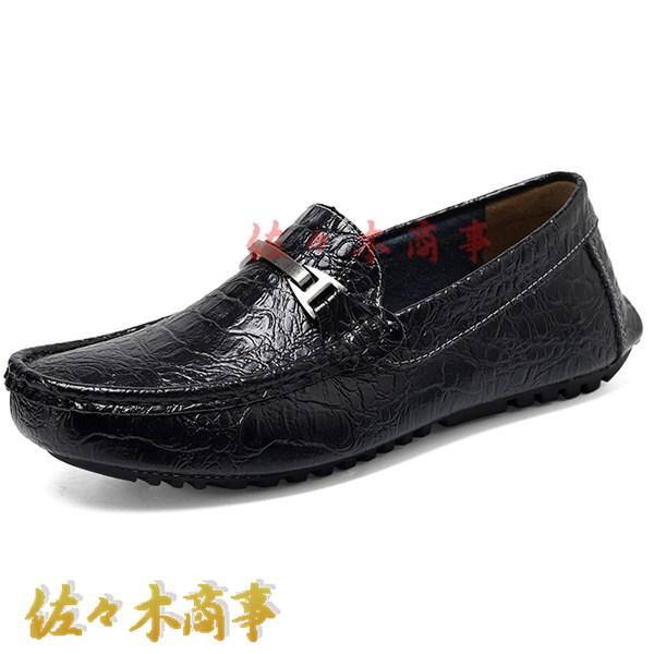 ドライビングシューズ スリッポン メンズ クロコ柄 革靴 ウォーキングシューズ 通気性 大きいサイズ...
