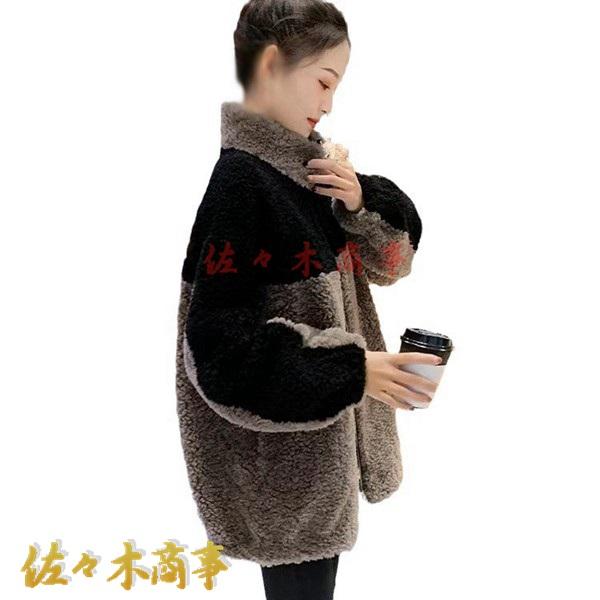 レディースジャケット ボアブルゾン フリース コート ハイネック フルジップ 切り替え 防寒着 秋冬...