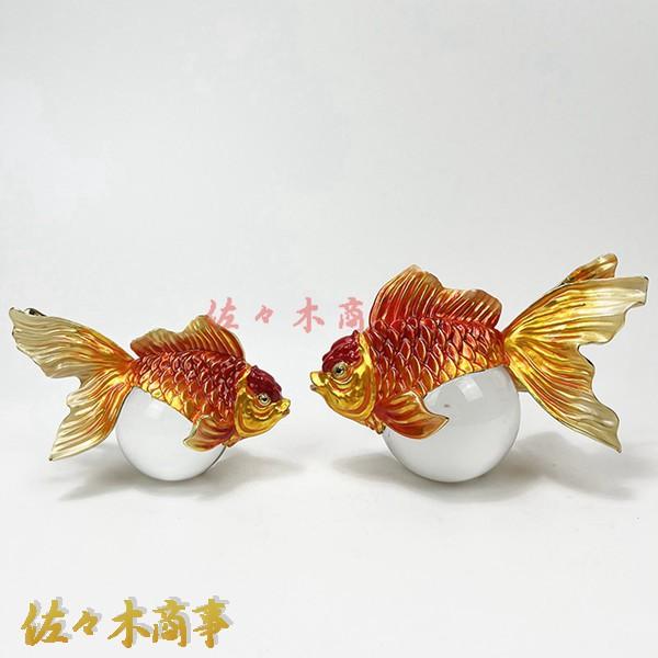 金魚 水晶玉 無色透明 クリスタルボール 水晶球 風水 招財 繁栄 商売繁盛 人工 溶錬 浄化 開運...