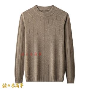 丸首 ニットセーター メンズ 秋服 長袖 厚手 大きいサイズ 暖かい 防風 防寒 カジュアル フルオーバー ファッション セーター 上着