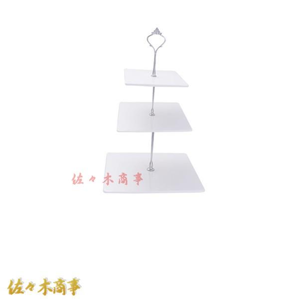 ケーキスタンド デザートスタンド セラミック 2段 3段 長方形 円形ウェディングプレート ケーキ装...