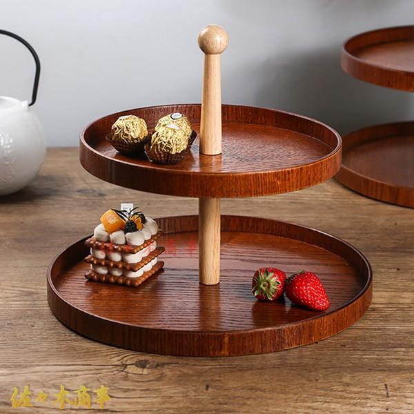 ケーキスタンド 柳木 ケーキディスプレイスタンド お菓子皿 3層 2層 ウェディングプレート ケーキ...