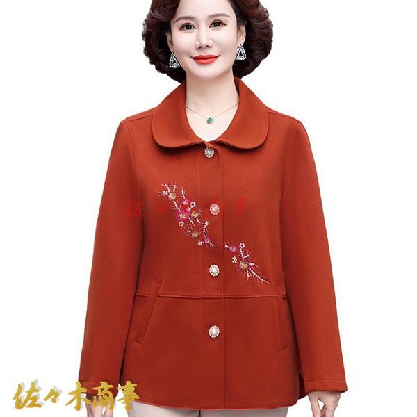 婦人ジャケット シニアレディース 高齢者コート 前開きボタン ゆったり 体型カバー おしゃれ おばあ...