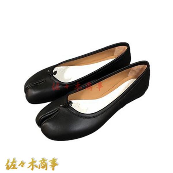 レディース 牛革 足袋パンプス フォーマル 通学 オールシーズン 軽い 丈夫 ファッション 耐汚 柔...