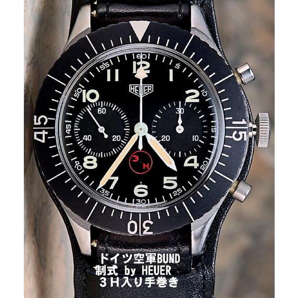 BUND独連邦軍支給HEUER初官給品Flyback[３H]付Vintageパイロット用二度と出ない...