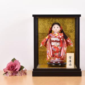 市松人形 コンパクト ケース飾り いちまつ 童 なごみ 特価 5号 ケース