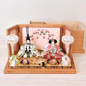 雛人形 コンパクト お祝い 収納飾り 遥 ひな...の詳細画像3