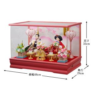 雛人形 コンパクト ミニ 選べる ケース飾り ...の詳細画像1