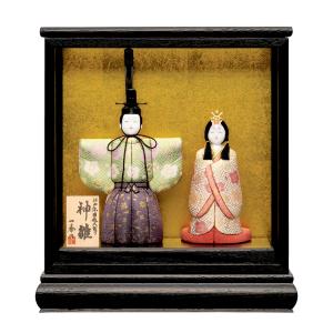 雛人形 木目込み 一秀作 コンパクト ひな人形 ケース飾り 立ち雛 立雛