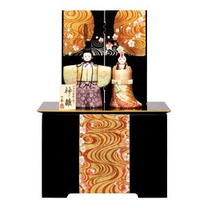 100周年記念祭】雛人形 コンパクト おしゃれ 木目込み 村岡人形 花