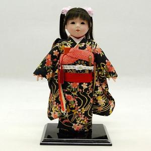 市松人形13号 駒 正絹 刺繍赤 雪輪 女の子 いちまつ人形 : 家具通販