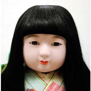 市松人形30号 水色 正絹 友禅 絞り 女の子...の詳細画像1