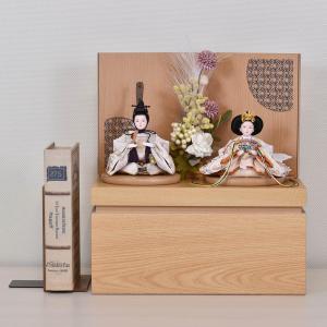 雛人形 コンパクト おしゃれ お祝い ひな人形 親王 収納飾り 収納箱 2