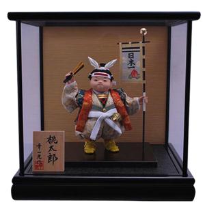 久月 五月人形 ケース飾り ケース入り 5月人形 コンパクト 兜飾り 金