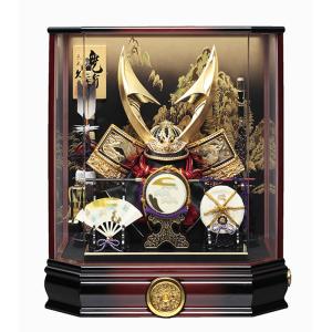 久月 五月人形 ケース飾り ケース入り 5月人形 コンパクト 兜飾り 金