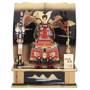 久月 五月人形 久月作 お祝い 鎧飾り 彫金仁王大鎧飾り 正絹緋縅12号