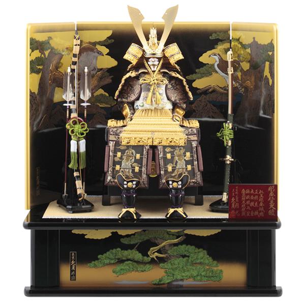 五月人形 久月作 お祝い 鎧飾り 彫金仁王大鎧飾り 正絹緋縅12号 カッコいい 端午の節句 おしゃれ...