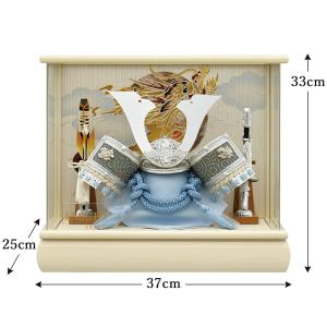 五月人形 コンパクト ケース入り おしゃれ 兜...の詳細画像1