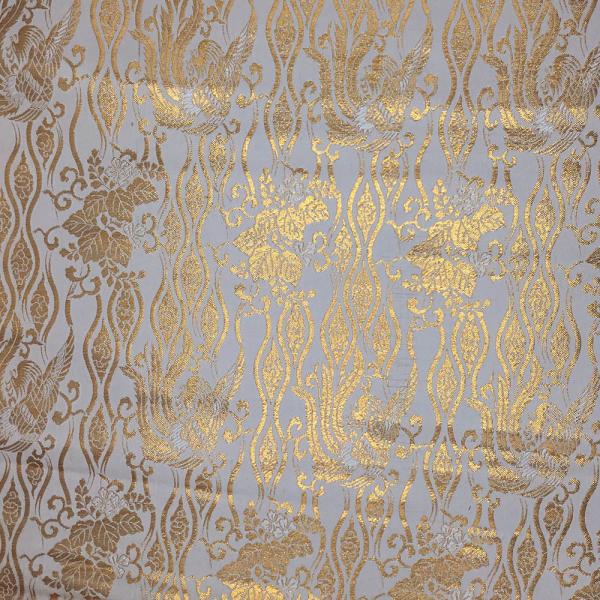 金襴生地 金襴の布 白地 よろけ kin白3